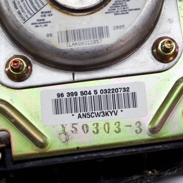 CHEVROLET NUBIRA 2005 ULOŽENÍ VZDUCHOVÁ AIRBAG ŘÍDÍCÍ