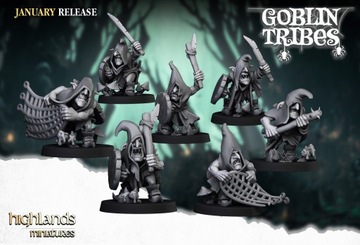 Swamp Goblins with Hand Weapons x5 Highlands Mini