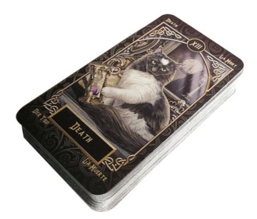 ИГРОВЫЕ КАРТЫ ТАРО С КОШКАМИ НАБОР КАРТ ТАРО ФАМИЛИАРЫ 78