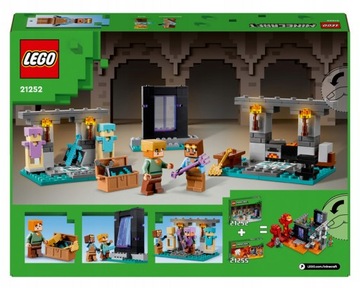 LEGO Minecraft Zbrojownia 21252 ZESTAW KLOCKÓW NA PREZENT DLA DZIECI