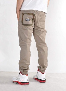 Spodnie XL Bossline Combo Joggery Beżowe
