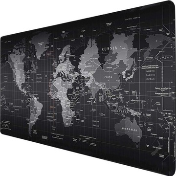 Большой коврик для мыши 80X30 карта мира офис