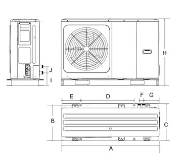 Тепловой насос Kaisai Arctic Monoblock 8кВт KHC-08RY3-B БЕСПЛАТНЫЙ КОНТРОЛЛЕР