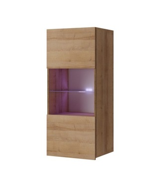 Witryna wisząca KALABRIA 45x117x32 - DĄB ZŁOTY