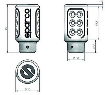 SPARCO OPC01030000 Ручка переключения передач