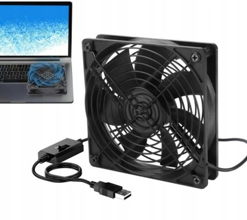 WENTYLATOR DO OBUDOWY SILENT FAN COOLING USB 12CM