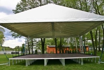 СЦЕНА 6х4м + КРЫША, ЛЕСТНИЦА, БАРЬЕРЫ, ПЕРЕЛИВ