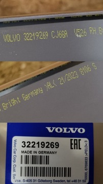 VOLVO XC90 19- ХРОМИРОВАННАЯ НАКЛАДКА ОКНА ПРАВАЯ ПРАВАЯ 32219269