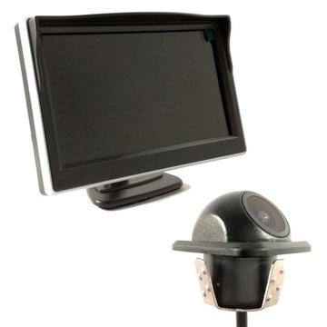 Monitor do samochodu 5 cali + KAMERA cofania do monitora ZESTAW parkowania