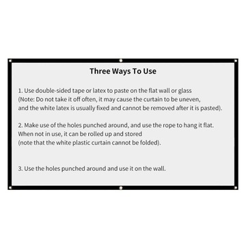 проекция, 60/72/84/100/120/150 дюймов/4: