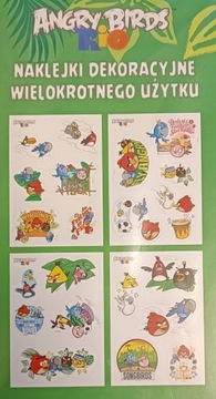 Naklejki A5 kpl 4ark ANGRY BIRDS RIO 6243 INTERDRU