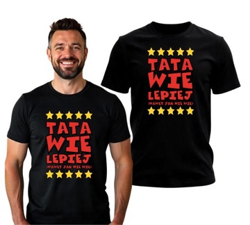 KOSZULKA PREZENT NA DZIEŃ TATY OJCA KOSZULKA T-SHIRT PREZENT DLA TATY XL