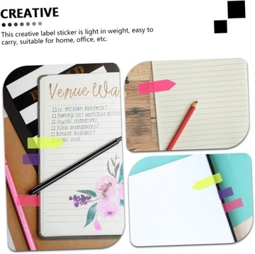 6 комплектов наклеек, красочные закладки, наклейки для офисных тетрадей и книг