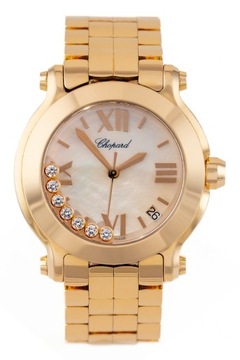 CHOPARD HAPPY SPORT MOP DIAMOND DIAL ROSE GOLD REF. 277472-5002 FULL SET