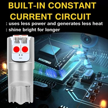 2 шт. новые T10 W5W супер яркие высококачественные светодиодные клиновые парковочные лампы для автомобиля