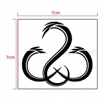 Водная татуировка моющаяся стираемая Знак 10,5x6 см