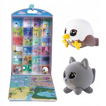 Walizka domek na figurki dla dzieci zabawka Flockies na 24 szt.
