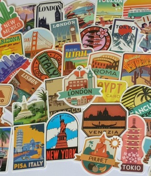 НАКЛЕЙКИ STICKERBOMB MIX CITIES 50 шт.