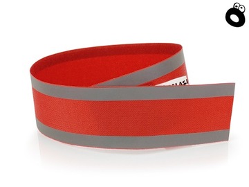 Светоотражающая повязка + ваш собственный логотип.