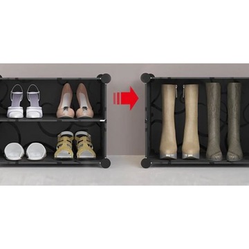 Półka na Buty Regał Szafka Stojak Obuwie Organizer Moduł 6 Półek Modułowa