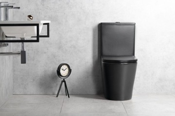 Компактный унитаз 38x80x61 см БЕЗОБЕДНИК, вертикальный/горизонтальный слив + сиденье SLIM, PACO