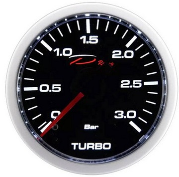 WSKAŹNIK DOŁADOWANIA 0-3 BARA BOOST ZEGAR 52mm TURBO CSM DEPO