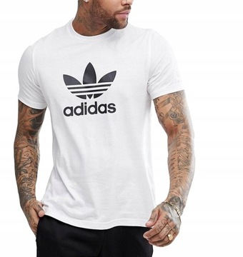 2990 KOSZULKA MĘSKA ADIDAS ORIGINALS TREFOIL T-SHIRT BAWEŁNIANA BIAŁA XS