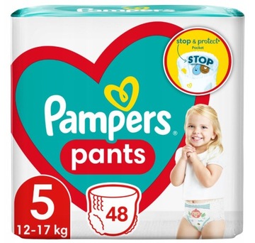 Spodnie PAMPERS Pieluchomajtki 5 Junior 48 szt.