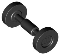 LEGO 2655c02 2496 Шасси с колесами серый me (1г)