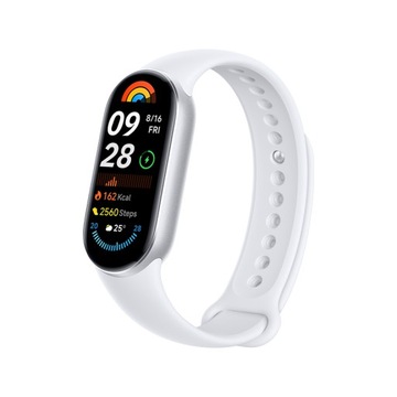 Xiaomi Mi Band 9 Smartband srebrny Język polski GLOBAL z PL