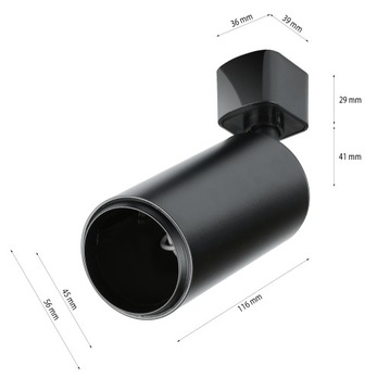 НАБОР РЕЛЬСОВ 1,5 м + 4x ОТРАЖАТЕЛЯ GU10
