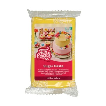Masa cukrowa do modelowania - żółta, 250 g