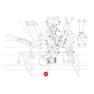 Sprzęgło przekładni sekcji tnącej Capello 03529600