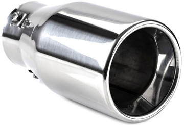 DUŻA fi75 KOŃCÓWKA WYDECHU TŁUMIKA NAKŁADKA CHROM INOX LUFA FIFA