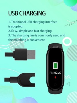 Смарт-браслет M7 SPORTS BAND, черный