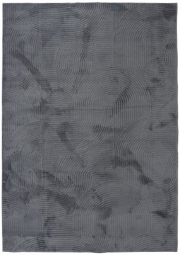 Dywan Stilo New abstrakcyjny antracytowy miękkie włosie 160 x 230 cm