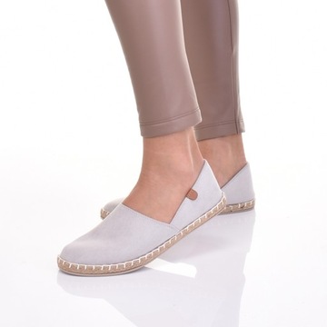 КЛАССИЧЕСКАЯ ЛЕТНЯЯ ОБУВЬ ЖЕНСКИЕ ЭСПАДРИЛЬИ, ЗАМШЕВЫЕ, НА СОЛОМЕ