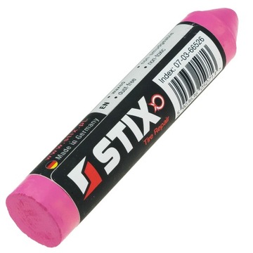 WOSKOWA KREDA DO NAPRAWY OPON, NIEZMYWALNY MARKER PREMIUM STIX - RÓŻOWA