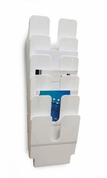 Pojemnik na ulotki FLEXIPLUS 6xA4 pion biały
