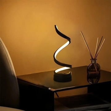 CREATIVE SPIRAL LED НОЧНАЯ НАСТОЛЬНАЯ ЛАМПА ДЛЯ СПАЛЬНИ, ГОСТИНОЙ, 3 РЕЖИМА