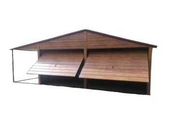 TIN Garage 4x5 Одиночный Gable Gable Roof Graphite + ворота