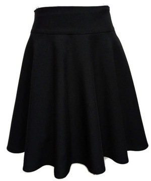 klasyczna SPÓDNICA z koła * czarna * 170 cm