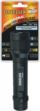 LATARKA ONELUX CREE LED 5W 2x R14 czarna (FL5044)