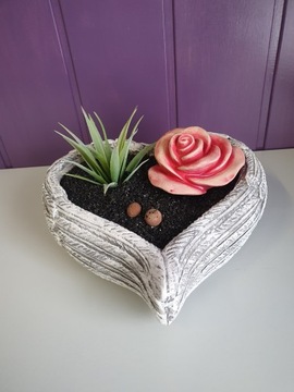 Сердце с местом для орнамента, большое 24х24 см.