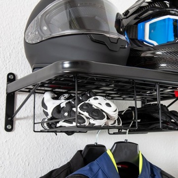 Вешалка для шлема, полка для мотоциклетной одежды для мотоциклиста.