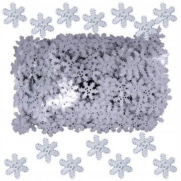 Снежинки конфетти декоративные школьные блестки