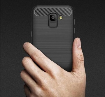 Чехол CARBON для SAMSUNG J6 2018 черный