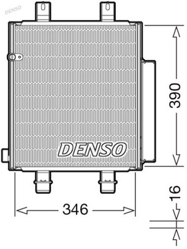 DENSO DCN35004 KONDENZÁTOR KLIMATIZACE