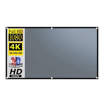 ПОРТАТИВНЫЙ ПРОЕКЦИОННЫЙ ЭКРАН 16:9, 72 ДЮЙМА, ПРОТИВОСВЕТОВОЙ, С ЧЕРНОЙ РАМКОЙ