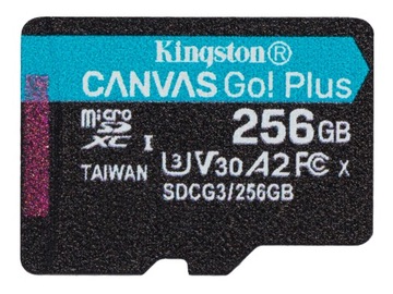 Карта памяти Kingston Canvas Go+ SD 256 ГБ